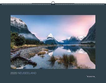 Kunth-Verlag New Zealand Calendar 2020 Wall Calendar with Magical Natural Landscapes 60 cm x 45 cm