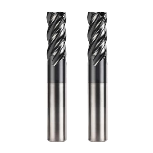 Carbide Square End Mill 4 Flute for Steel and Stainless Steel 2pcs-MXD4120