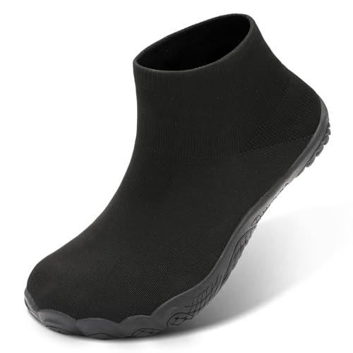 Image of Barefoot Socks Shoes for Women Men | Wide Toe Box, Zero Drop Feel, Slip-On Sock Fit, Durable Rubber Sole, Removable Insole, for Gym, Beach, Travel, Outdoors