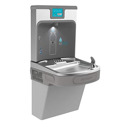 Elkay LZS8WSLP EZH2O Filtered Fountain & Bottle Filling Station, Lt. Gray, 120V