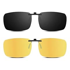 Clip-on Sun Dark Grey + Night Yellow (57*40mm-2 Pack)
