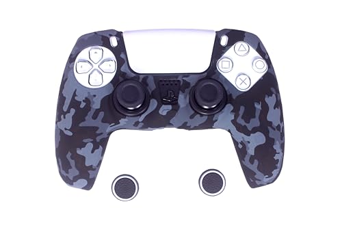 Image of New World Silicone Cover Case for PS5 Controller, for PS5 Controller Skin Anti Slip Protective Case Sleeve for PS5 Controller with Thumbgrips Free -Army