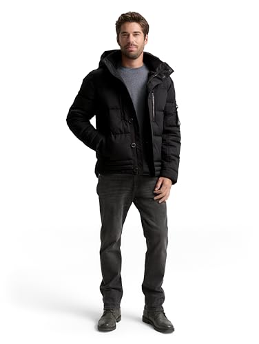 Tom Tailor Herren Pufferjacke mit Abnehmbarer Kapuze – Ansicht 4