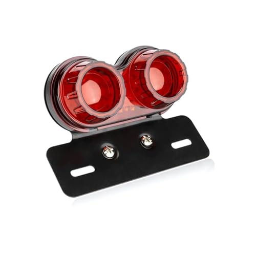 Clignotant intégré moto avec feu arrière LED 12V et support de plaque