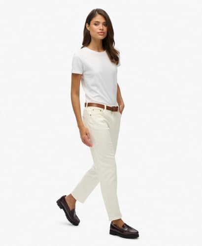 Superdry Para Mujer. W7010968A Jeans Vintage Blanco (26/32), Casual, AlgodóN - 4