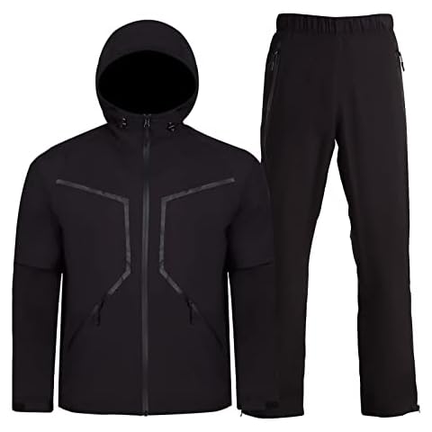 K.E.J. Golf Rain Jacket Waterproof Golf Rain Suits Cover