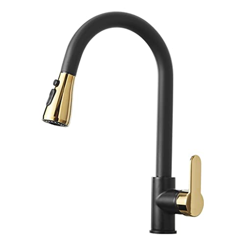 Mélangeur d'évier avec pulvérisateur Pull Down flexible robinet de cuisine 360 LWX
