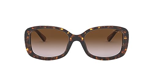 Coach HC8278 Sunglasses, Dark Tortoise/Brown Gradient, 53 mm