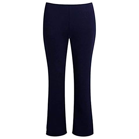 Lovetoenvy Ladies Nurse Work Carer Keep FIT Stretch Elasticated Bootleg Trousers in 3 Lengths (8-26) (12 (Regular 29"), Black) Cover