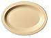 Cambro 120CWP133 Dinnerware Plate Oval 12" Beige Case of 24