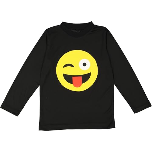 T-shirt adulte visage souriant langue tirée haut jaune costume émoticône rigolo
