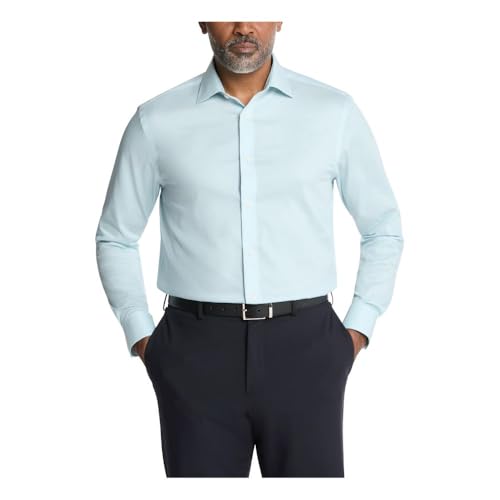 Calvin Klein Mens Dress Shirt Non Iron Stretch Regular Fit Solid