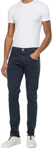 Replay Herren Jeans Anbass Hyperflex Stretch, Blau (Blue 010-2), 32W/34L – Ansicht 1