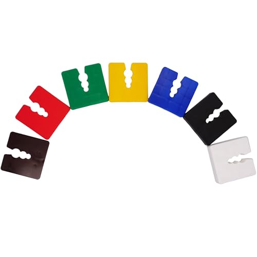 Skir'Co Spessori Piatti In Plastica Da 2-15 Mm, Distanziatori Per Telaio 50 X 50 Mm, Distanziatori Per Porte E Finestre, Distanziatori Livellanti (Mix