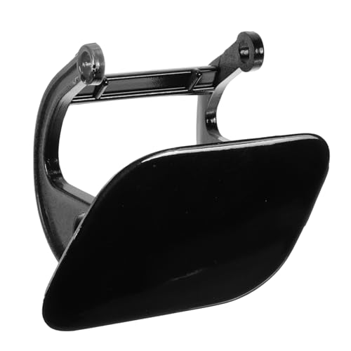 HEROFFIX Front Left Side Bumper Headlight Washer Nozzle Cover Cap for BMW 740i 2011-2015 Bumper Trim Nozzle Cover No.51117210881 Black Plastic