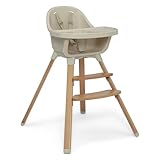 Delta Children - babyGap Otto 3-in-1 High Chair - High Chair Converts to Toddler Dinning Chair and Booster Seat - Dishwasher Safe Meal Tray - FSC-Certified Wood, Oatmeal