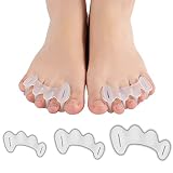 COOLWAVE Toe Separators Toe Spacers for Feet Men and Women for Toe Spreader Toe Straightener for Ham