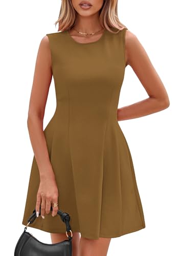 Image of PRETTYGARDEN Summer Dresses for Women 2026 Elegant Classy Spring A Line Business Casual Work Graduation Cocktail Short Dress