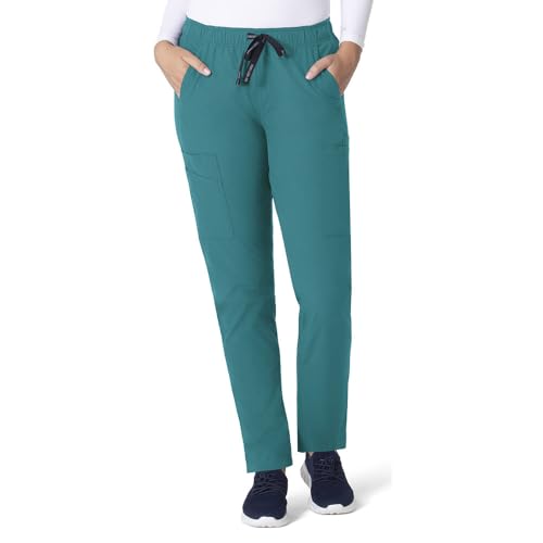 Carhartt Force Essentials Women's Straight Leg Scrub Pant, Teal Blue, XL - image 1