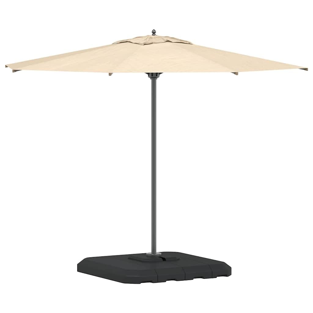 Podstawa parasola przeciwsłonecznego na płozach, czarna, 98 x 98 cm | Polietylen o wysokiej gęstości, odporny na warunki atmosferyczne, stabilny uchwyt, do ogrodu i na taras