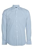 Vestibilità: Regular fit Coveri Camicia classica uomo con collo classico, Celeste XL