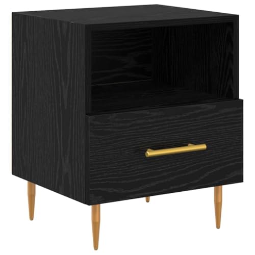 Table de chevet noir compacte pour résoudre le manque de rangement - 6