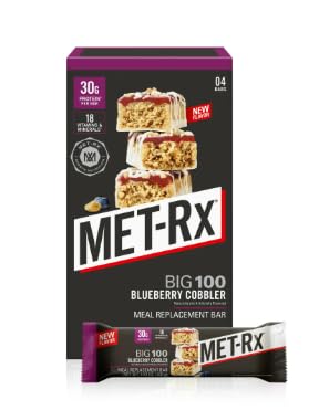 Mat-rx Big 100 Colossal Protein Bars, Blueberry Cobbler, Meal Replacement Bars 14.10 oz