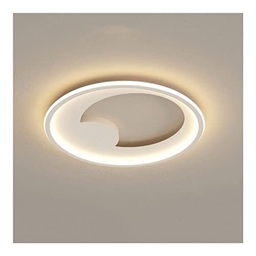 Plafonnier LED à encastrer en fer d'art au design minimaliste blanc trichromatique