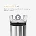 simplehuman Code D Custom Fit Drawstring Trash Bags in Dispenser Packs, 60 Count, 20 Liter / 5.3 Gallon, Clear