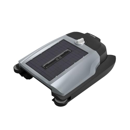 Image of Betta Flex Solar-Powered Robotic Pool Skimmer - Cordless with Dual Cleaning Modes, Soft-Touch Pool Protection. Compatible with Infinity Edge, In-Ground & Above-Ground Pools (Grey)