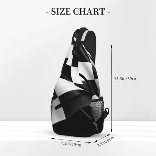 Bolso tipo bandolera negro para senderismo y viaje miniatura 3
