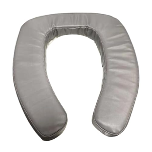 Sharplace Funda de Inodoro Más Gruesa, Acolchada, Cómoda, Universal con Ventosas, Cojín Elevado para Asiento de Inodoro, Ideal para Hoteles para Mayore, Gris