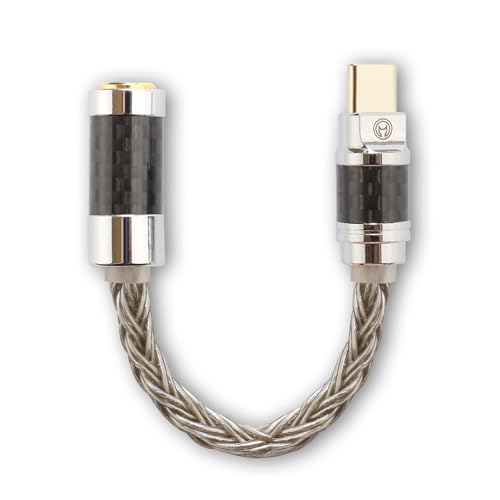 �y��؁zUSB Type-C 3.5mm �ϊ��P�[�u�� �⃁�b�L�P������ DAC���� �yM207�z �n�C���]�Ή� �C���z���W���b�N �ϊ��A�_�v�^ ���ϋv (Android/PC�Ή�) (Type C 3.5�O���[16��(C))