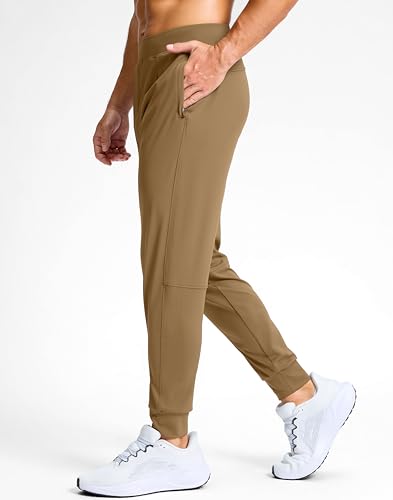 Image of G Gradual Men's Golf Joggers Pants with Zipper Pockets Stretch Sweatpants Slim Fit Track Pants Joggers for Men Work Running
