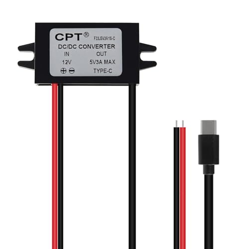 Image of USB C Converter Waterproof 12V /24V to 5V Converter DC-DC Type-C Step Down Module 3A Power Adapter Voltage Regulator Car Power Converter Adapter