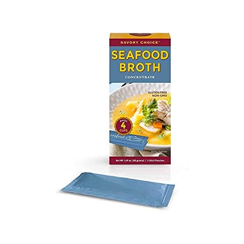 JMA Shop Savory Choice Seafood Broth Concentrate - 16 Packets (12 grams each) Cover