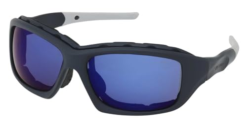 Harley-Davidson Men's Flames Sport Blue Sunglasses, Smoke Color Enhancing Lens