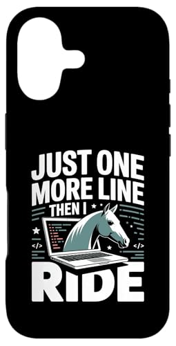 Just One More Line Then I Ride Horse �v���O���}�[ �X�}�z�P�[�X iPhone 17 �p