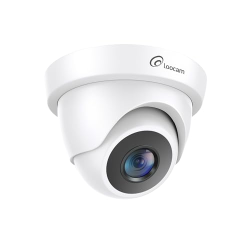 Loocam Security Camera 1080p HD 1920TVL, Hybrid 4-in-1 CVI/TVI/AHD/CVBS Dome Wired Camera, 80ft IR Night Vision, IP66 Weatherproof for CCTV DVR Surveillance Camera System Outdoor Indoor