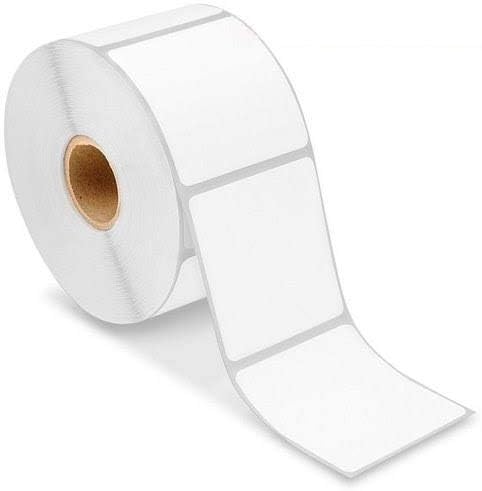 Plain Barcode Labels Stickers 100mm X 50mm ( 4Inch x 2Inch) Self Adhesive, 1000 Labels/Roll by Suraj Barcoding System