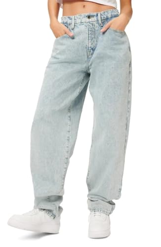 Good American Good '90s High Waist Loose Fit Jeans in Blue Size 4/27