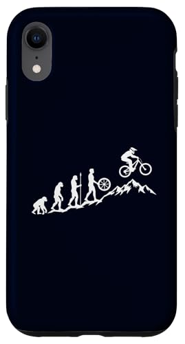 Evolution to Mountain Biker Funny MTB ���C�_�[�O���t�B�b�N �X�}�z�P�[�X iPhone XR �p