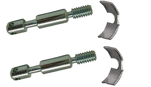 cyclingcolors 2x tornillo de cama 8mm x 75mm + 2x media luna tuerca perno unión conector arandelas encuadernación conexión de muebles