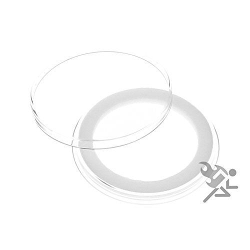 Cápsula con tapa negra y 20 anillos blancos para monedas 1oz miniatura 2