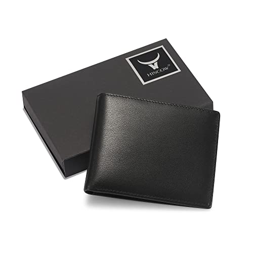 Image of HISCOW Business Card Holder with Large Compartment - Full Grain Leather