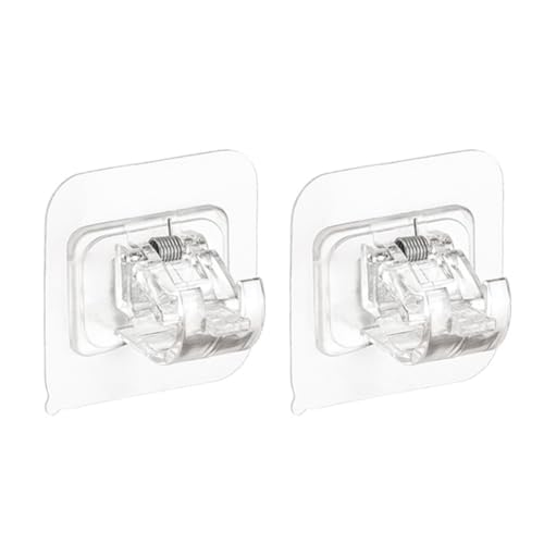 Luxshiny �L�k���J�[�e�����b�h�t�b�N �����v���X�`�b�N�N���b�v �V�����[�J�[�e���Œ�p�u���P�b�g �o�X���[���A�N�Z�T���[ �z�[�������� D