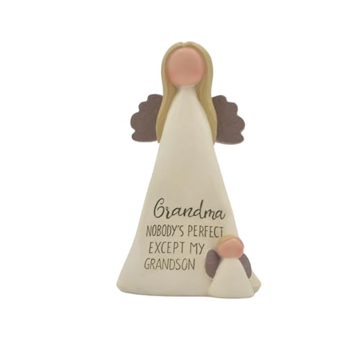 Feather & Grace Figura de anjo para avó, presente perfeito para neto, anjo da guarda 13233A