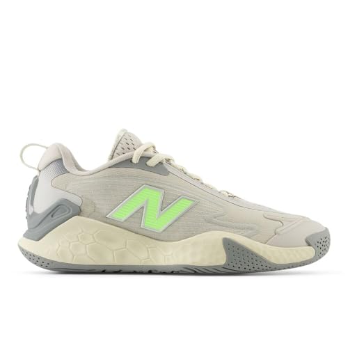 New Balance Women's Fresh Foam X CT-Rally Tennis Shoe, Slate Grey/Bleached Lime Glo/0, 5.5 M