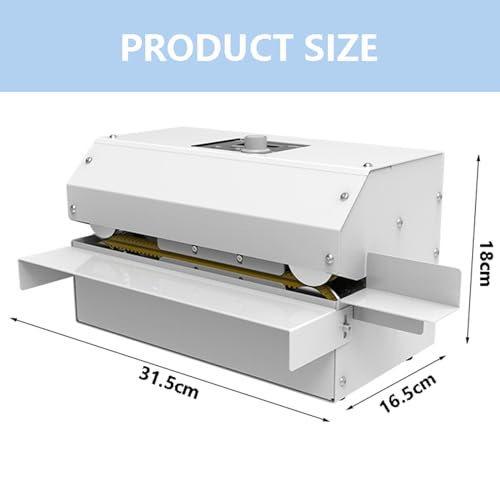 Sigillatrice termica a impulso continuo per sacchetti alimentari, intervallo di temperatura 80-250 ℃, design orizzontale per imballaggi efficienti, ideale per uso domestico e commerciale