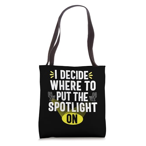 Funny Theater & Stage Lighting Designer LD Spotlight Tote Bag